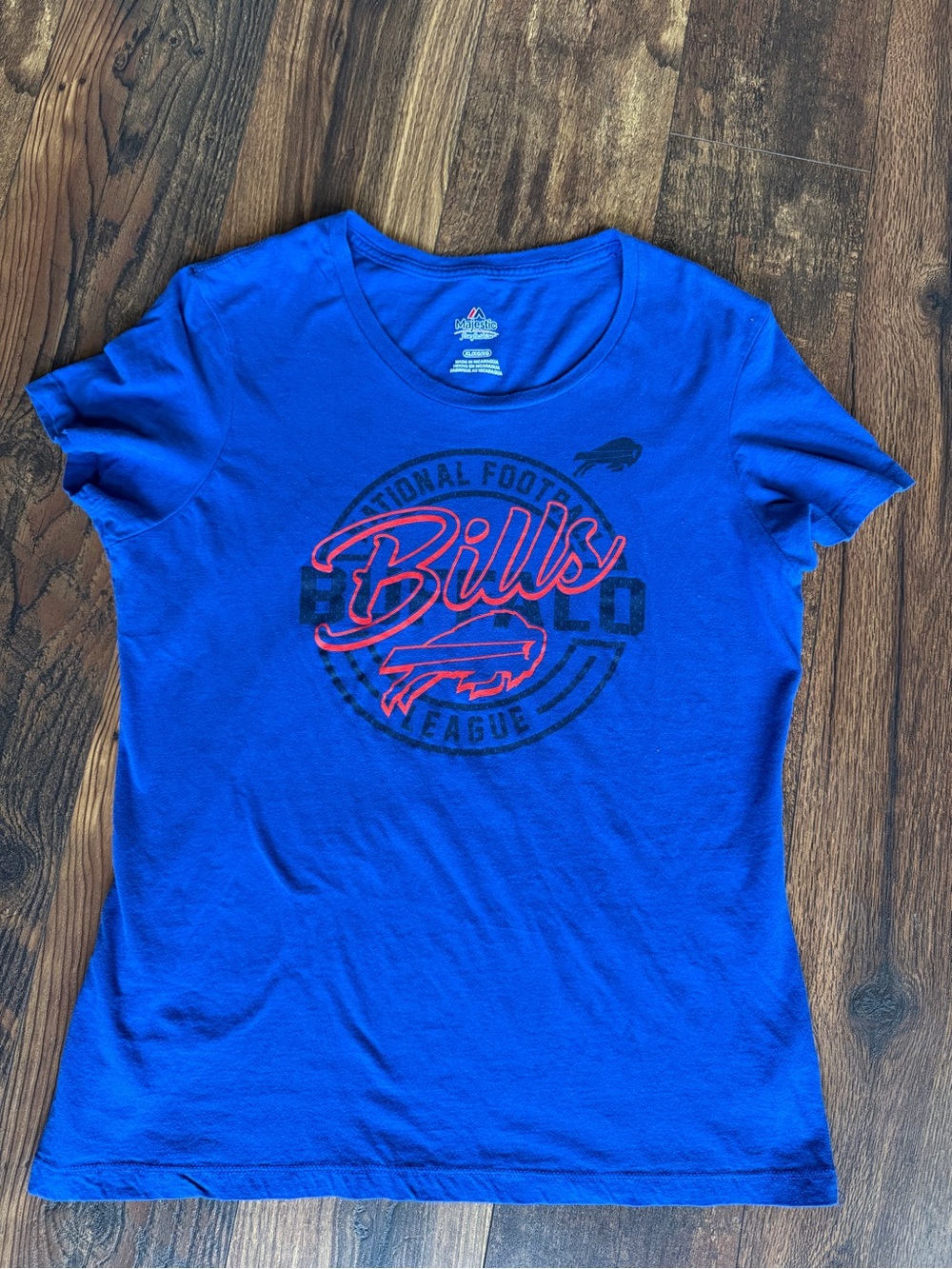Majestic Royal Blue Buffalo Bills Graphic Short Sleeve Tee